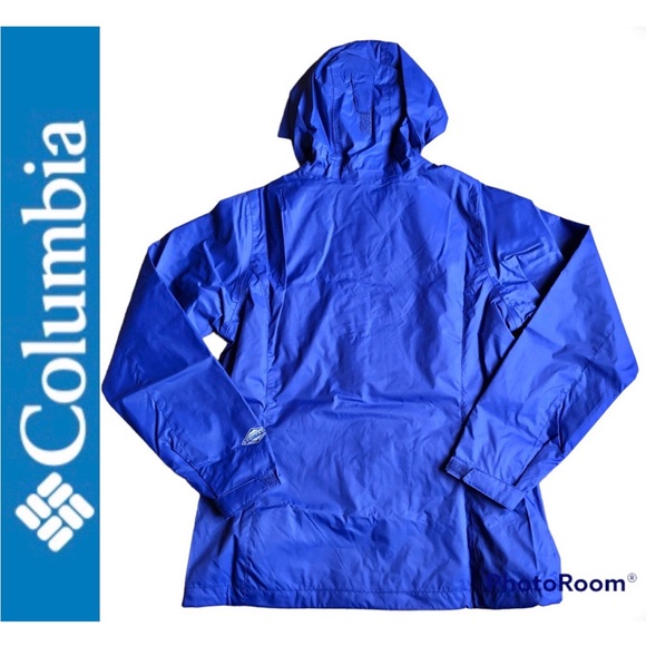 NEW COLUMBIA Timber Pointe Jacket Rain Omni-Tech w/ Hood Waterproof Medium NWOT - Picture 3 of 16
